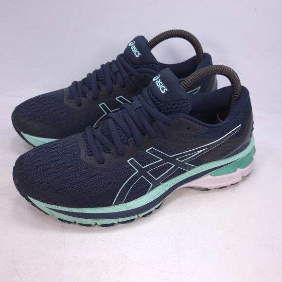 Asics GT-2000 9 Athletic Lace Up Running Shoe Womens Size 7 1012A859 Blue - Picture 1 of 10